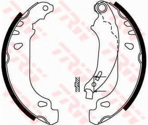 Set saboti frana RENAULT SYMBOL I (LB0/1/2) (1998 - 2008) TRW GS8669 piesa NOUA