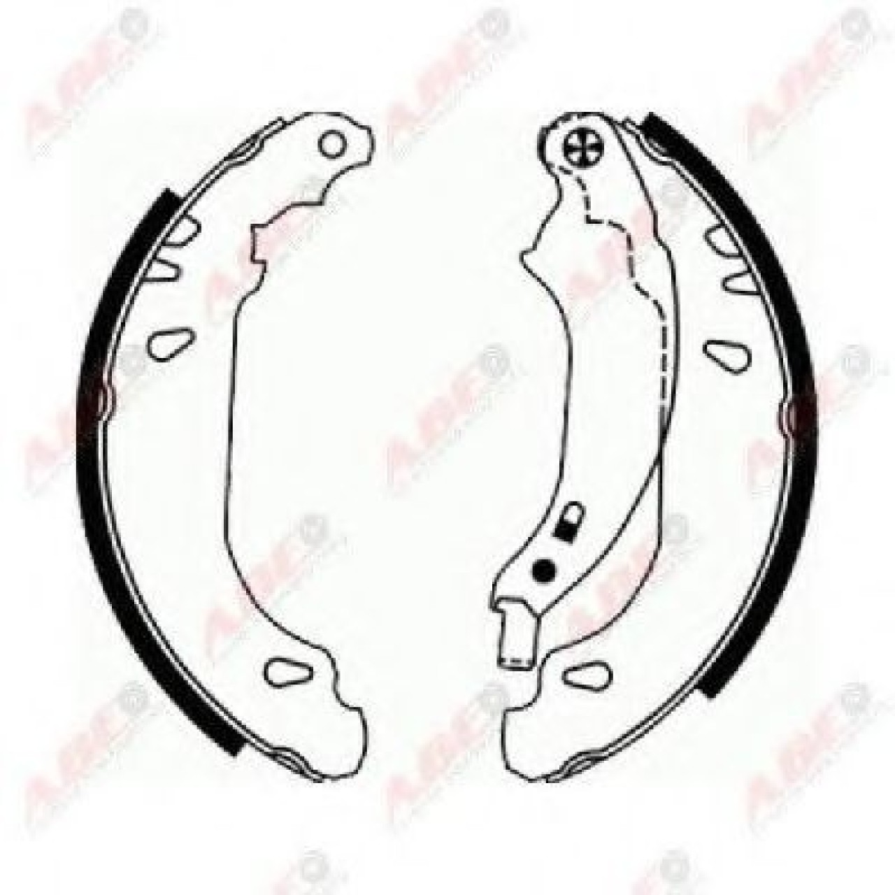 Set saboti frana RENAULT SYMBOL I (LB0/1/2) (1998 - 2008) ABE C0R016ABE piesa NOUA