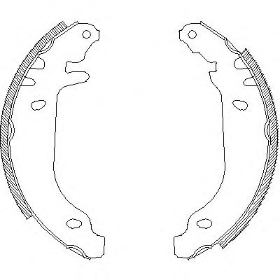 Set saboti frana RENAULT TWINGO I (C06) (1993 - 2012) REMSA 4169.00 piesa NOUA