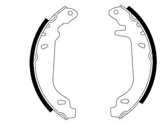 Set saboti frana RENAULT TWINGO I (C06) (1993 - 2012) TEXTAR 91037400 piesa NOUA