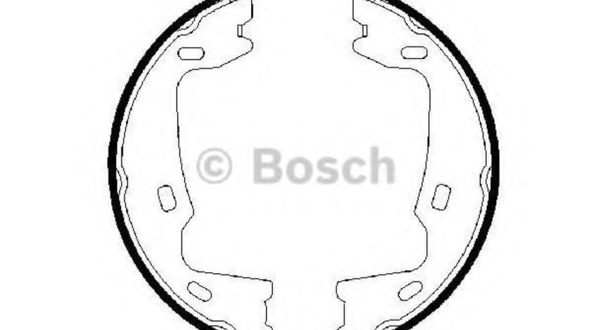 Set saboti frana SAAB 9-3 (YS3D) (1998 - 2003) BOSCH 0 986 487 214 piesa NOUA