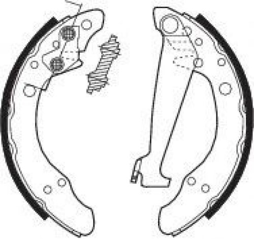 Set saboti frana SEAT CORDOBA Vario (6K5) (1999 - 2002) FERODO FSB408 piesa NOUA