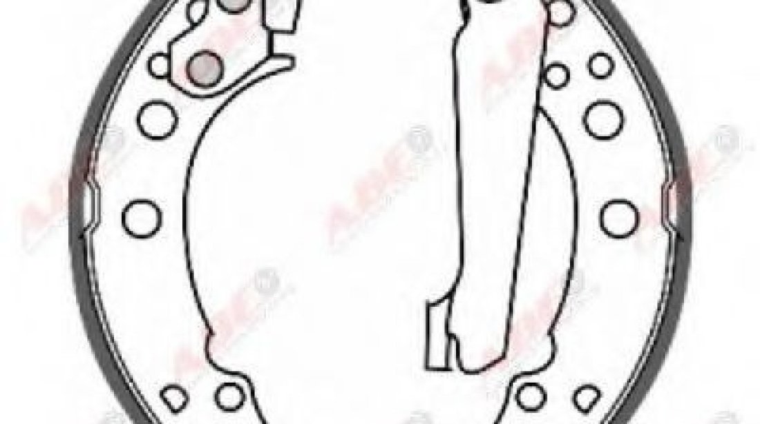 Set saboti frana SEAT IBIZA V ST (6J8, 6P8) (2010 - 2016) ABE C0W001ABE piesa NOUA