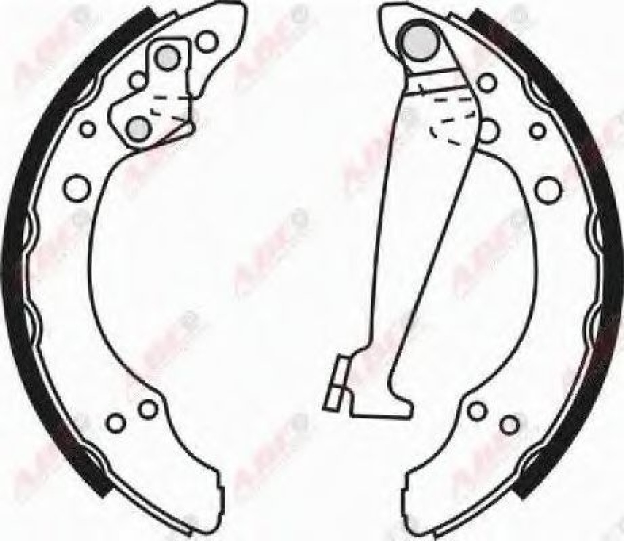 Set saboti frana SKODA FABIA I Combi (6Y5) (2000 - 2007) ABE C0W009ABE piesa NOUA
