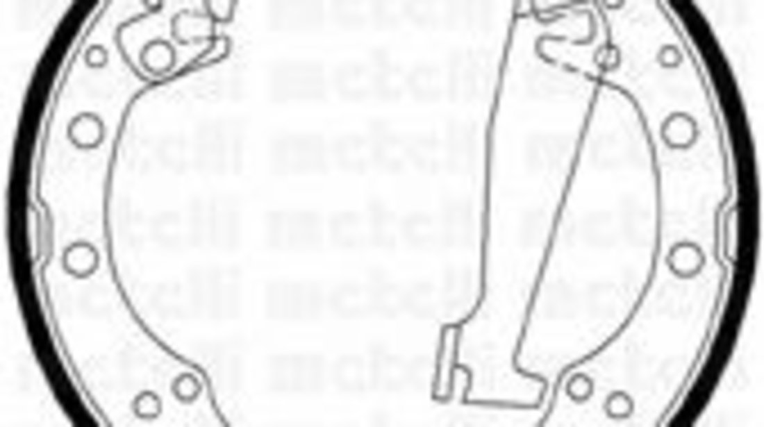 Set saboti frana SKODA FABIA I Limuzina (6Y3) (1999 - 2007) METELLI 53-0468 piesa NOUA