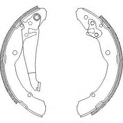 Set saboti frana SKODA OCTAVIA II (1Z3) (2004 - 2013) REMSA 4082.00 piesa NOUA