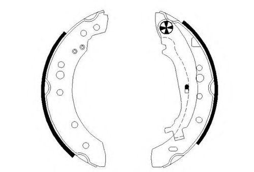 Set saboti frana SMART FORFOUR (454) (2004 - 2006) TEXTAR 91068800 piesa NOUA