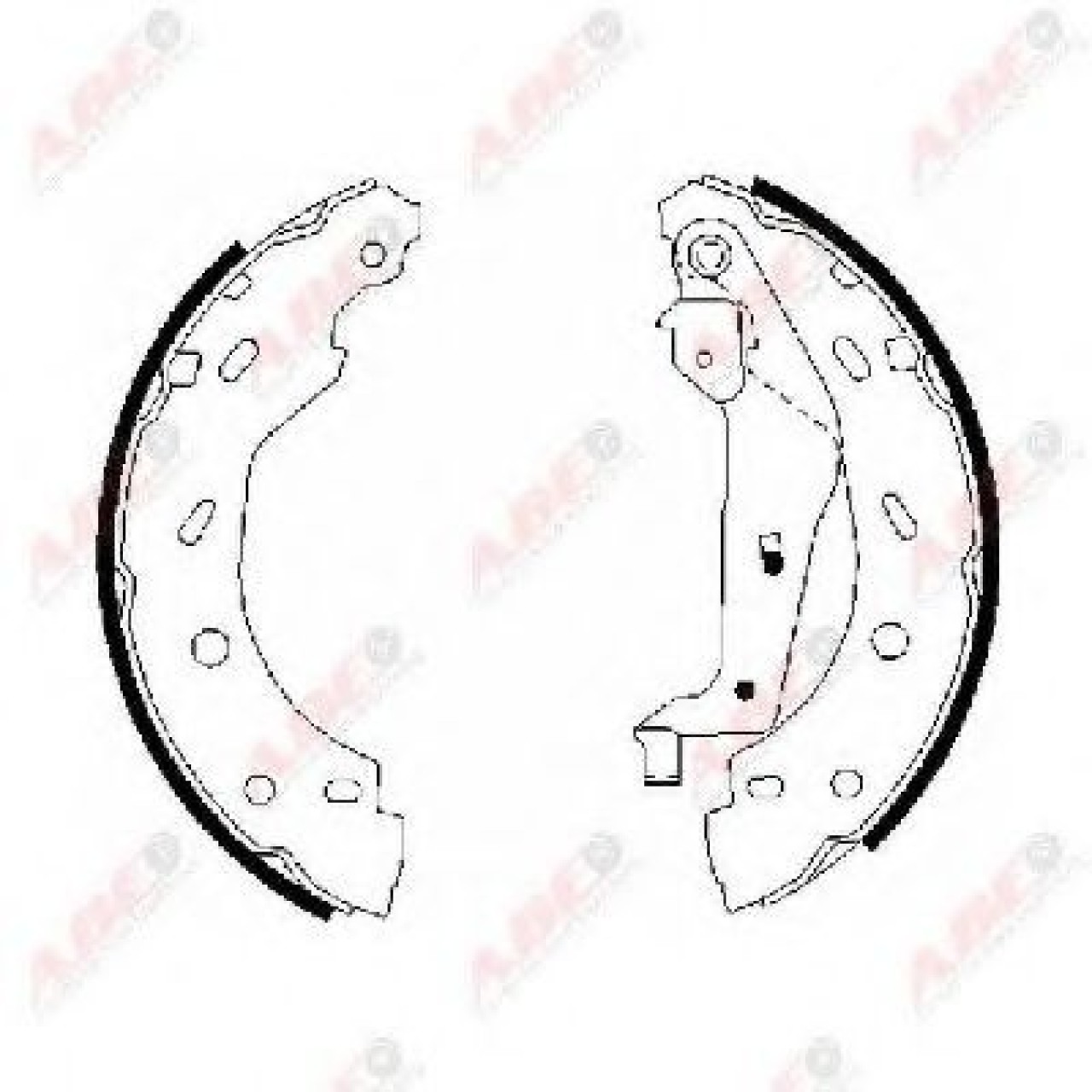 Set saboti frana SMART FORTWO Cabrio (450) (2004 - 2007) ABE C0M009ABE piesa NOUA