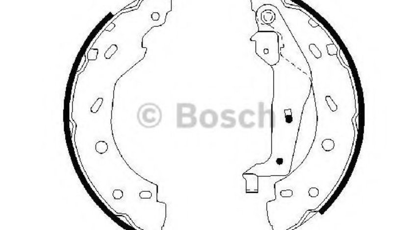 Set saboti frana SMART FORTWO Cabrio (450) (2004 - 2007) BOSCH 0 986 487 600 piesa NOUA