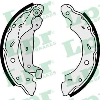 Set saboti frana SMART FORTWO Cabrio (451) (2007 - 2016) LPR 07750 piesa NOUA