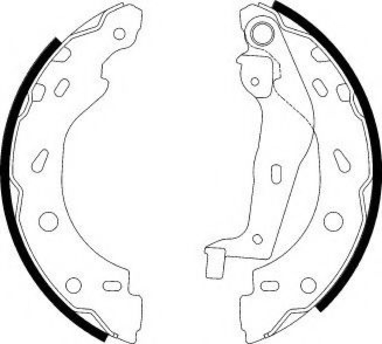 Set saboti frana SMART FORTWO Cabrio (451) (2007 - 2016) FERODO FSB614 piesa NOUA