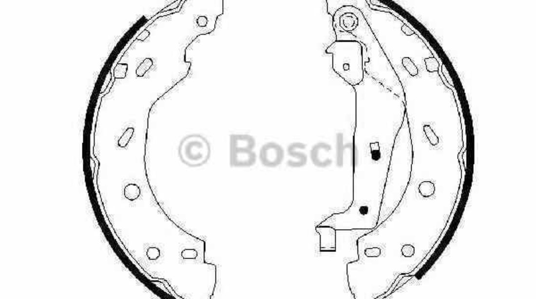 Set saboti frana SMART FORTWO cupe 450 BOSCH 0 986 487 600