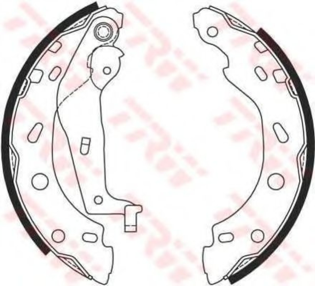 Set saboti frana SMART FORTWO Cupe (451) (2007 - 2016) TRW GS8685 piesa NOUA