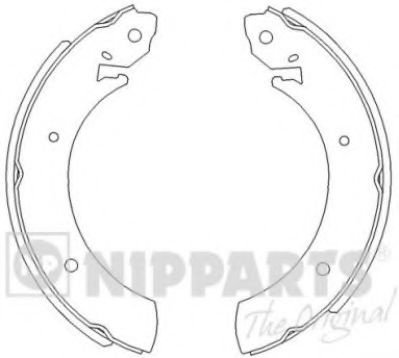 Set saboti frana SSANGYONG ACTYON SPORTS II (2012 - 2016) NIPPARTS J3500502 piesa NOUA