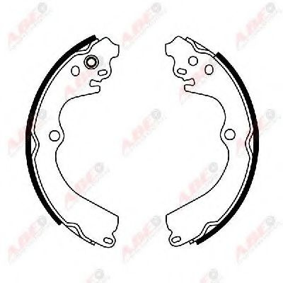 Set saboti frana SUBARU FORESTER (SF) (1997 - 2002) ABE C07009ABE piesa NOUA