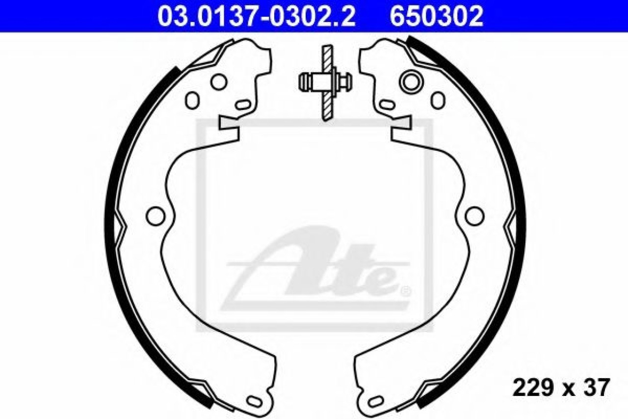 Set saboti frana SUBARU FORESTER (SF) (1997 - 2002) ATE 03.0137-0302.2 piesa NOUA