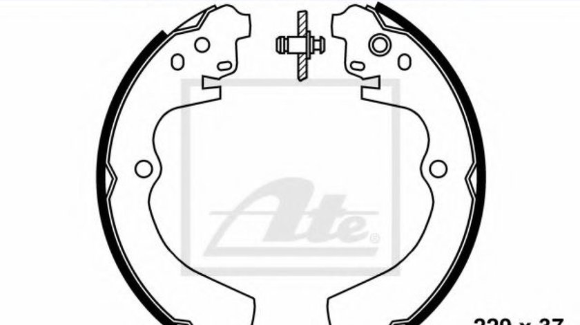 Set saboti frana SUBARU FORESTER (SG) (2002 - 2016) ATE 03.0137-0302.2 piesa NOUA