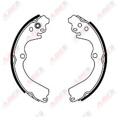 Set saboti frana SUBARU LEGACY IV Combi (BL, BP, B13) (2003 - 2016) ABE C07009ABE piesa NOUA