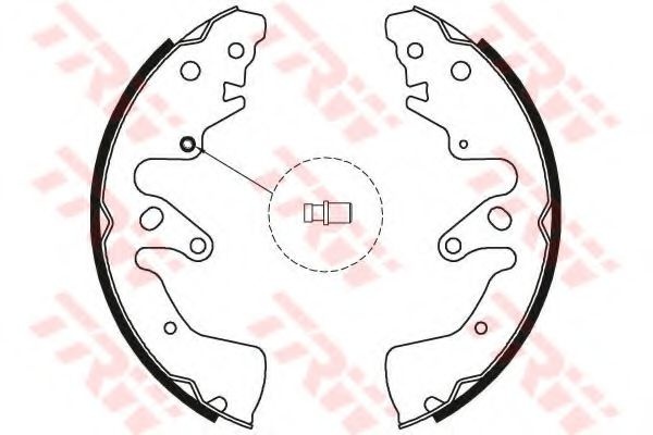 Set saboti frana SUZUKI GRAND VITARA II (JT) (2005 - 2016) TRW GS8801 piesa NOUA
