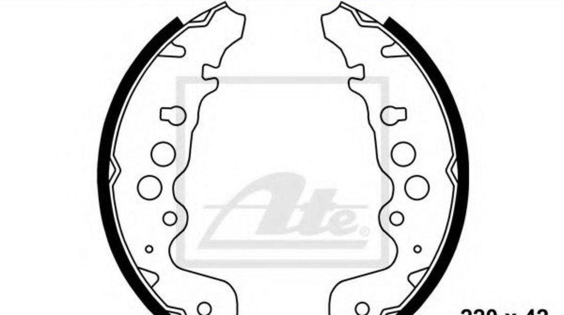 Set saboti frana SUZUKI GRAND VITARA II (JT) (2005 - 2016) ATE 03.0137-0433.2 piesa NOUA