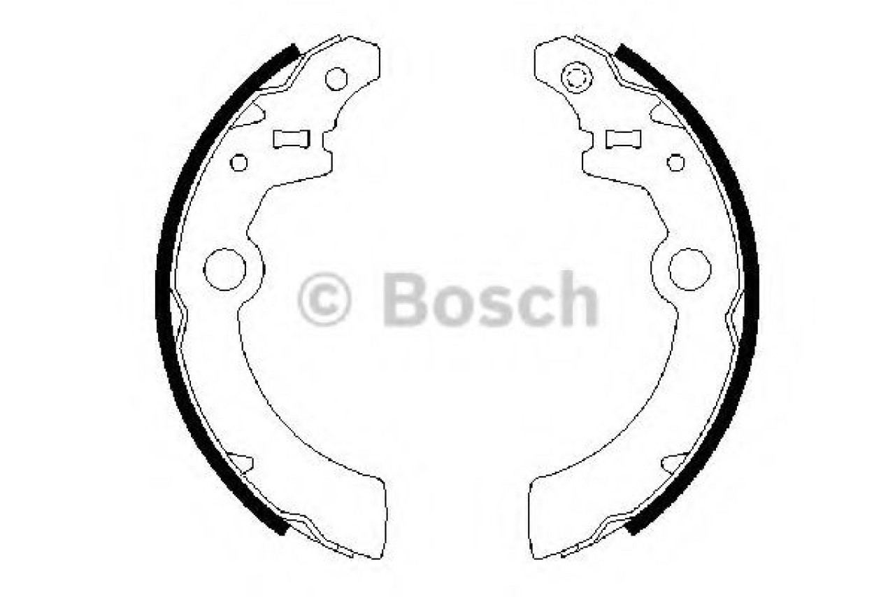 Set saboti frana SUZUKI IGNIS I (FH) (2000 - 2005) BOSCH 0 986 487 676 piesa NOUA