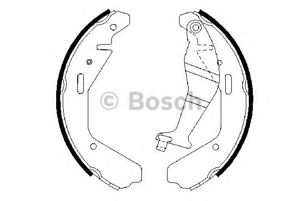 Set saboti frana SUZUKI IGNIS II (2003 - 2016) BOSCH 0 986 487 707 piesa NOUA