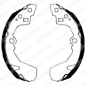 Set saboti frana SUZUKI SWIFT II Hatchback (EA, MA) (1989 - 2005) DELPHI LS1685 piesa NOUA