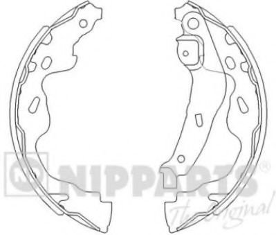 Set saboti frana SUZUKI SWIFT IV (FZ, NZ) (2010 - 2016) NIPPARTS J3502082 piesa NOUA
