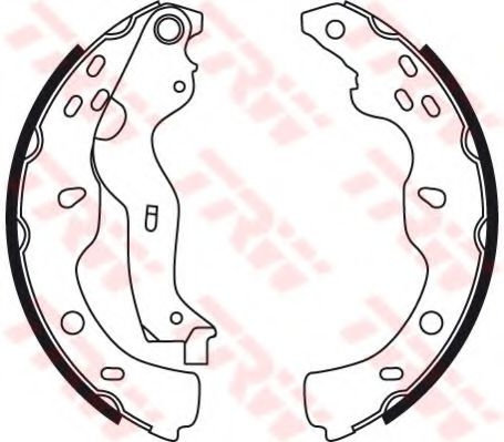 Set saboti frana SUZUKI SX4 (EY, GY) (2006 - 2016) TRW GS8743 piesa NOUA