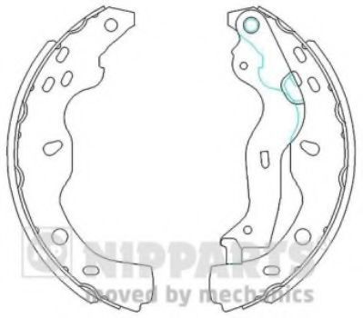 Set saboti frana SUZUKI SX4 S-Cross (2013 - 2016) NIPPARTS N3508029 piesa NOUA