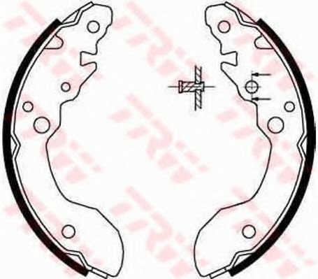 Set saboti frana SUZUKI VITARA Cabrio (ET, TA) (1988 - 2002) TRW GS8671 piesa NOUA
