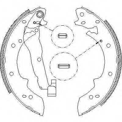 Set saboti frana SUZUKI VITARA (ET, TA) (1988 - 1998) REMSA 4027.01 piesa NOUA