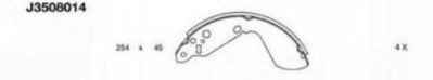 Set saboti frana SUZUKI VITARA (ET, TA) (1988 - 1998) NIPPARTS J3508014 piesa NOUA