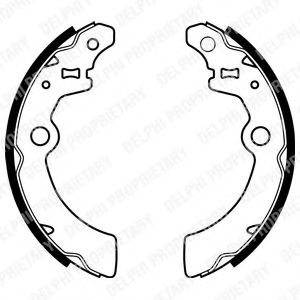 Set saboti frana SUZUKI WAGON R+ (MM) (2000 - 2016) DELPHI LS1933 piesa NOUA