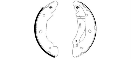 Set Saboti Frana Textar Ford 91059100