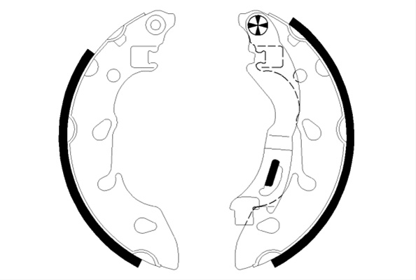 Set Saboti Frana Textar Ford 91079700