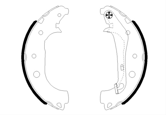 Set Saboti Frana Textar Ford 91081600