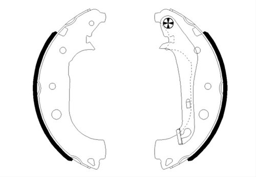 Set Saboti Frana Textar Ford 91081600