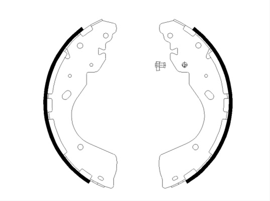Set Saboti Frana Textar Ford 91081800