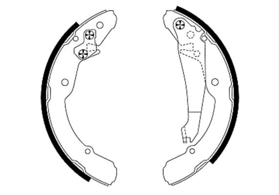 Set Saboti Frana Textar Nissan 91052400