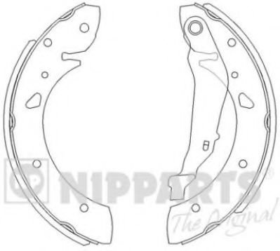 Set saboti frana TOYOTA AVENSIS Liftback (T22) (1997 - 2003) NIPPARTS J3502069 piesa NOUA