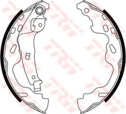 Set saboti frana TOYOTA AYGO (PAB4_, KGB4_) (2014 - 2016) TRW GS8480 piesa NOUA