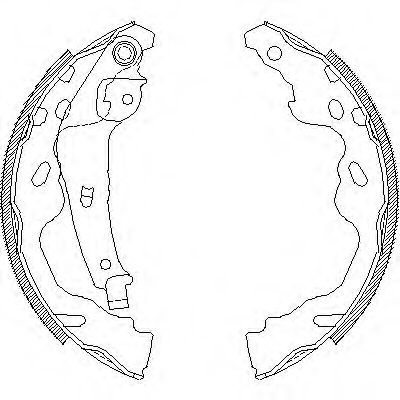 Set saboti frana TOYOTA AYGO (WNB1, KGB1) (2005 - 2014) REMSA 4187.00 piesa NOUA