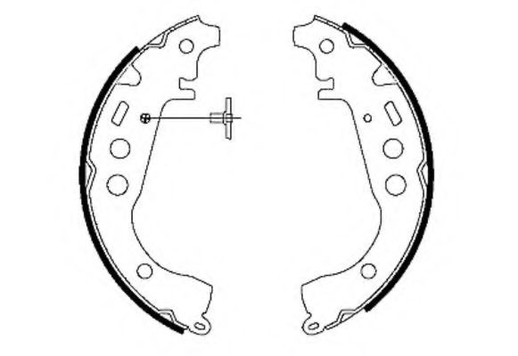 Set saboti frana TOYOTA CELICA (ZZT23_) (1999 - 2005) TEXTAR 91053500 piesa NOUA