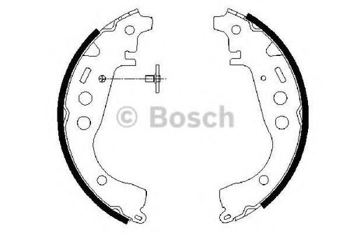 Set saboti frana TOYOTA COROLLA Combi (E12J, E12T) (2001 - 2007) BOSCH 0 986 487 589 piesa NOUA