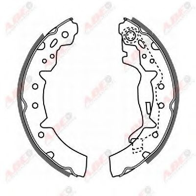 Set saboti frana TOYOTA COROLLA (E11) (1997 - 2002) ABE C02063ABE piesa NOUA