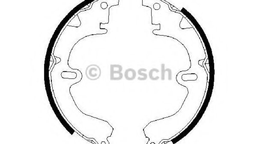 Set saboti frana TOYOTA COROLLA (E11) (1997 - 2002) BOSCH 0 986 487 203 piesa NOUA