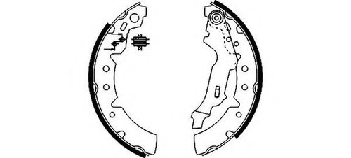 Set saboti frana TOYOTA COROLLA Hatchback (E11) (1997 - 2002) TEXTAR 91056700 piesa NOUA