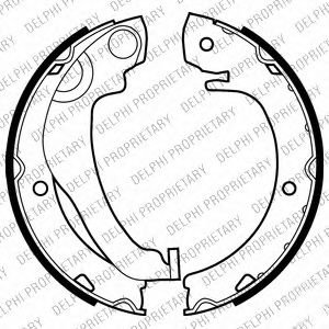 Set saboti frana TOYOTA COROLLA Verso (ZER, ZZE12, R1) (2004 - 2009) DELPHI LS2020 piesa NOUA