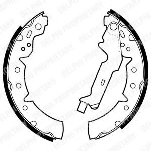 Set saboti frana TOYOTA COROLLA Wagon (E11) (1997 - 2001) DELPHI LS1883 piesa NOUA